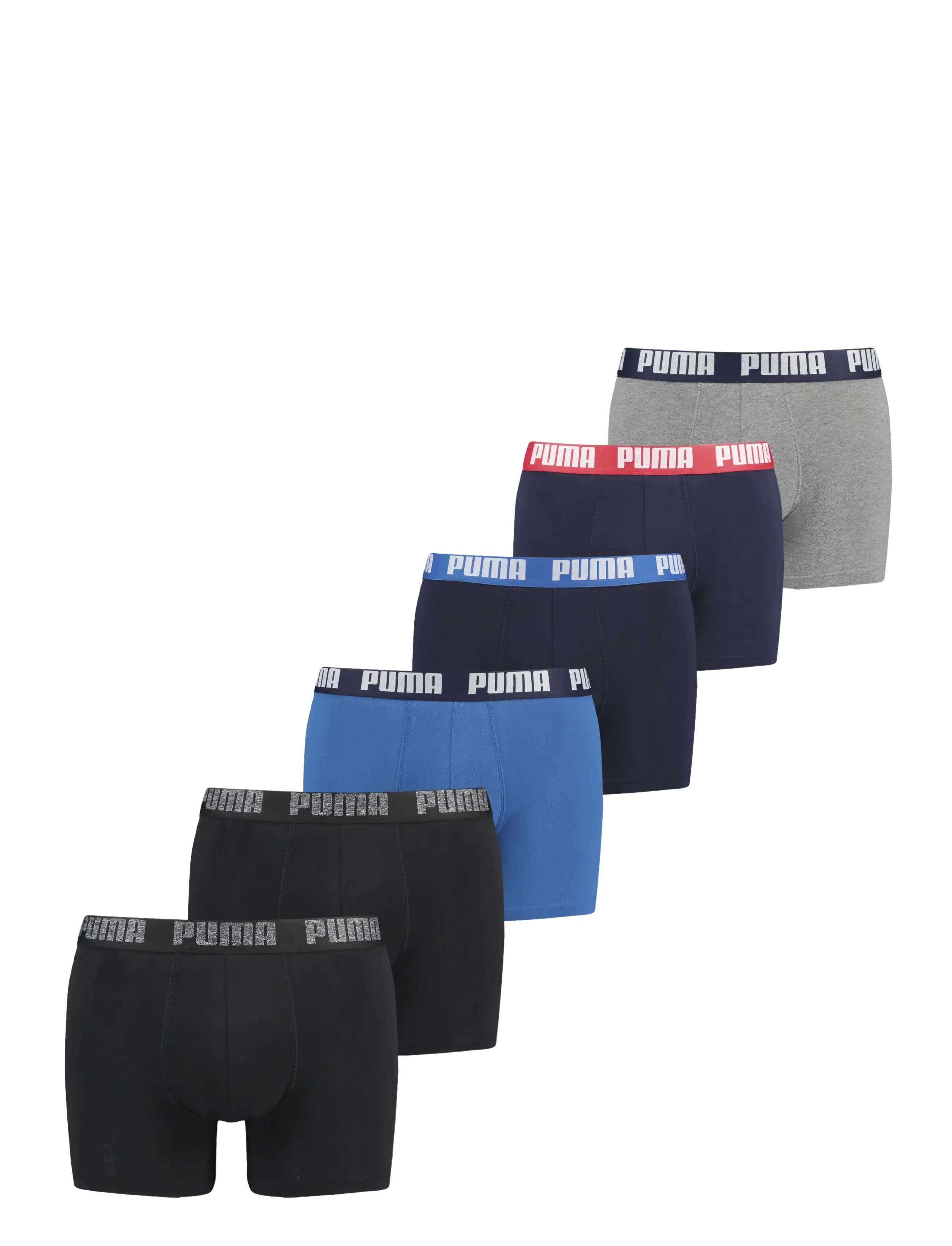 PUMA - PUMA BASIC BOXER 6P ECOM - blue / black - 0