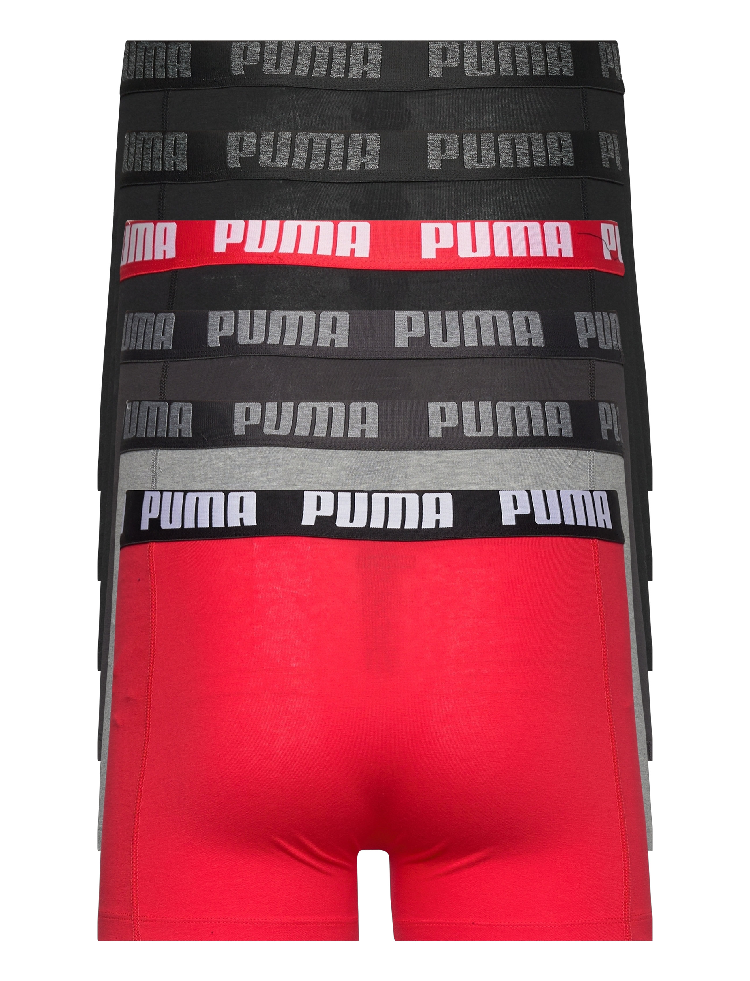 PUMA - PUMA BASIC BOXER 6P ECOM - grey/red/black - 1