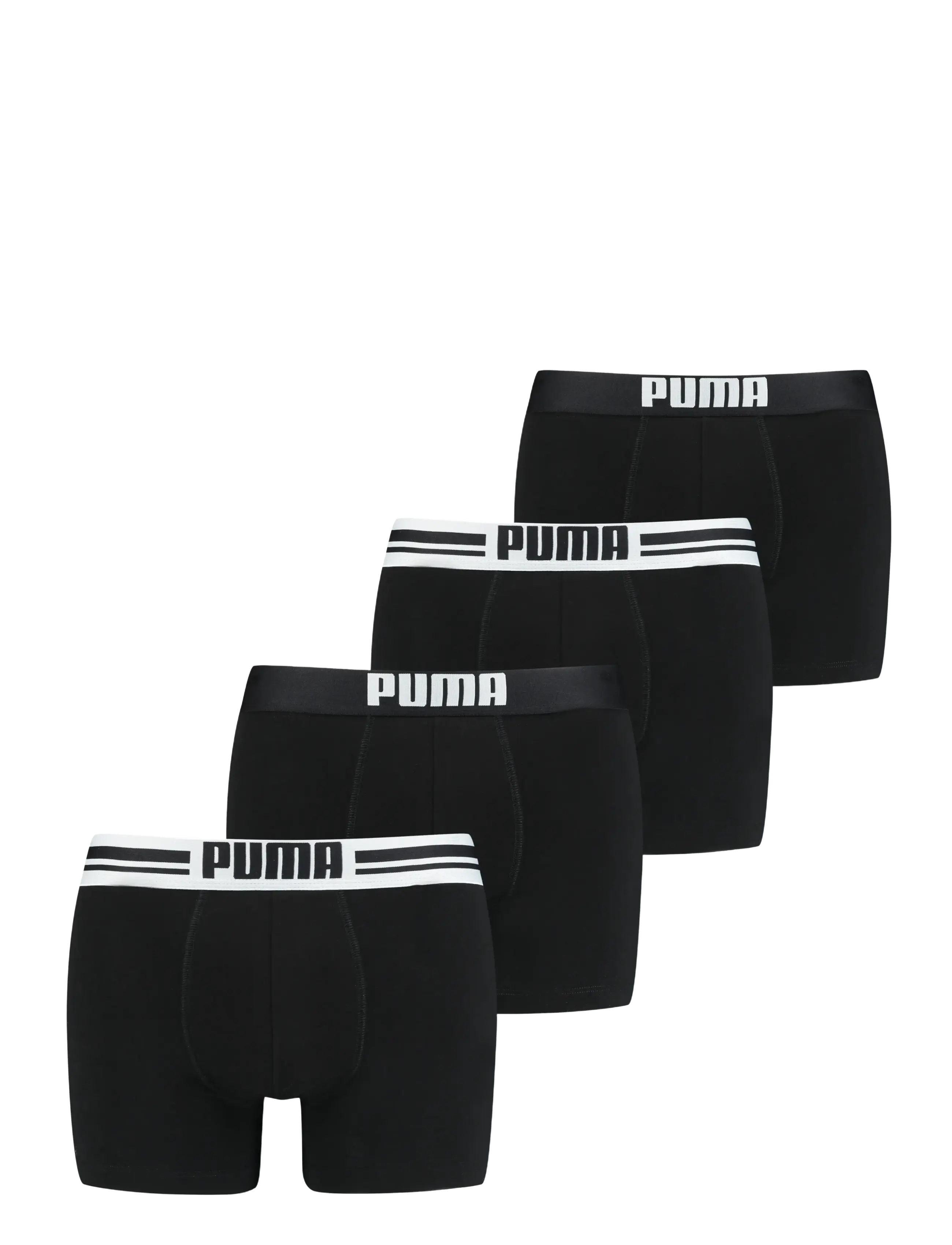 PUMA - PUMA PLACED LOGO BOXER 4P ECOM - black - 0