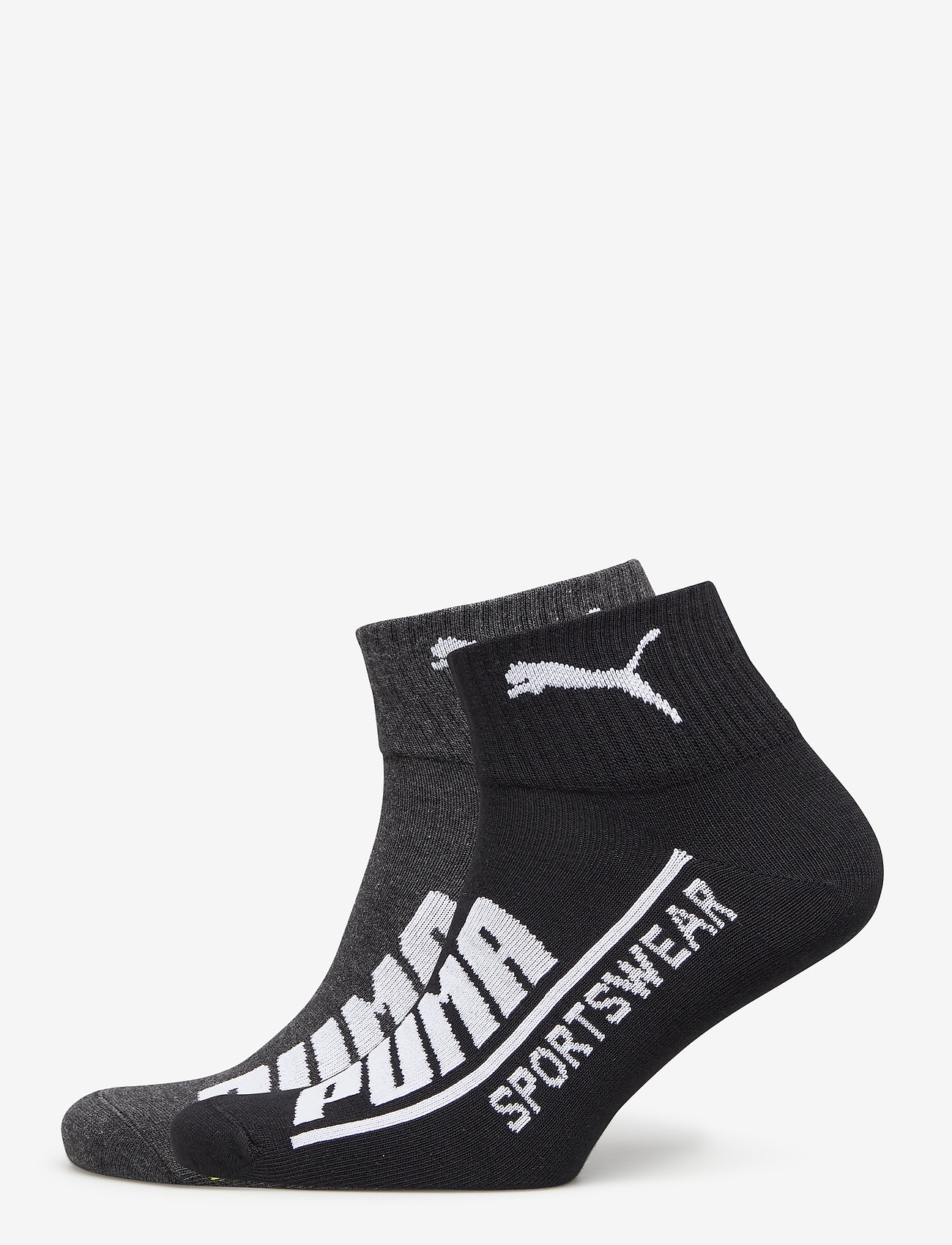 PUMA - PUMA MEN  LOGO QUARTER 2P - black / anthracite - 0