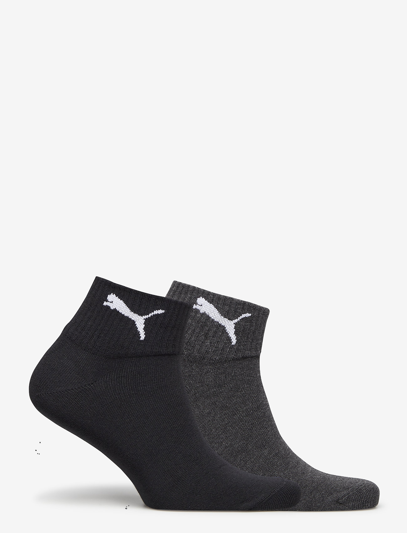 PUMA - PUMA MEN  LOGO QUARTER 2P - black / anthracite - 1