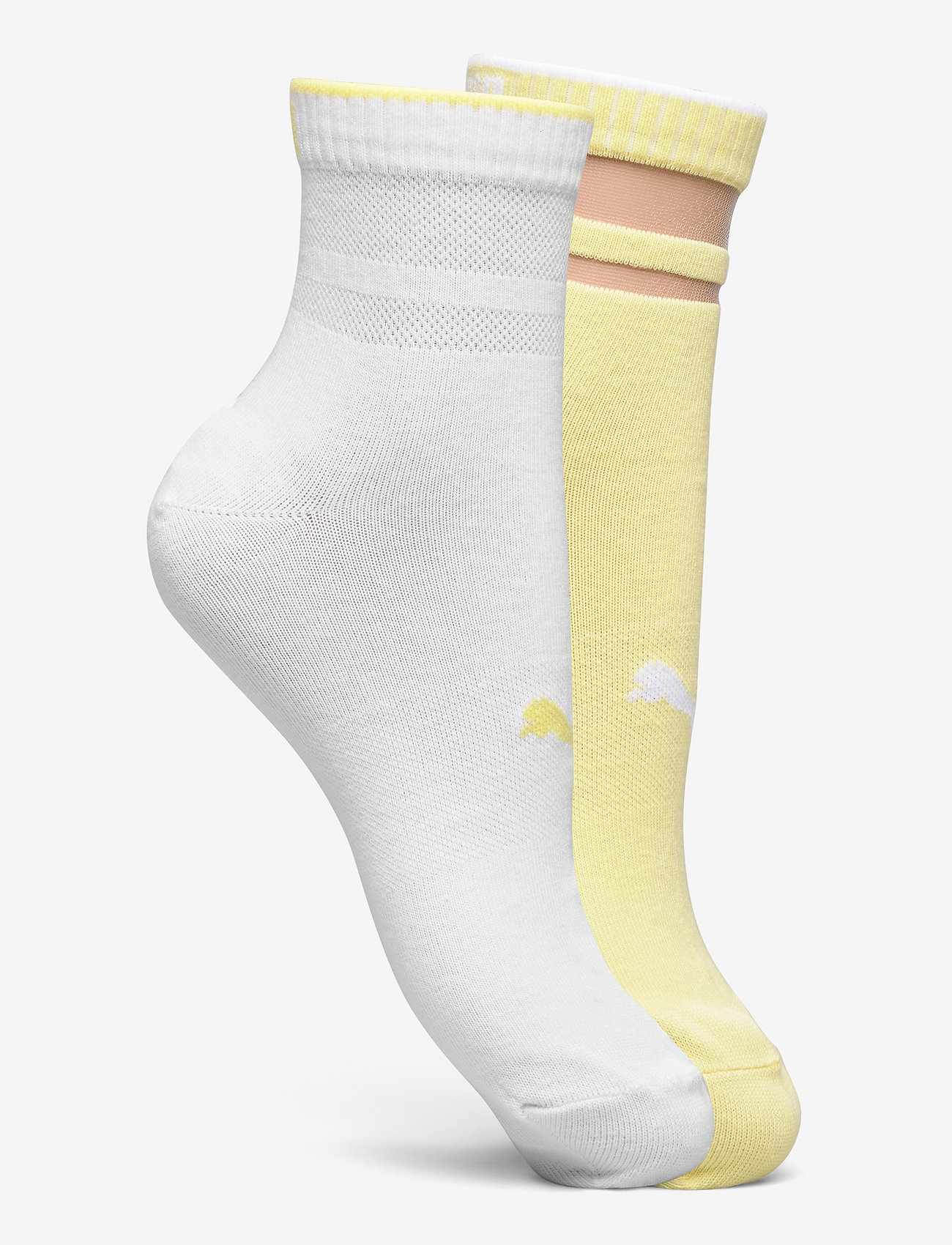 PUMA - PUMA SHORT SOCK STRUCTURE 2P WOMEN - yellow - 1