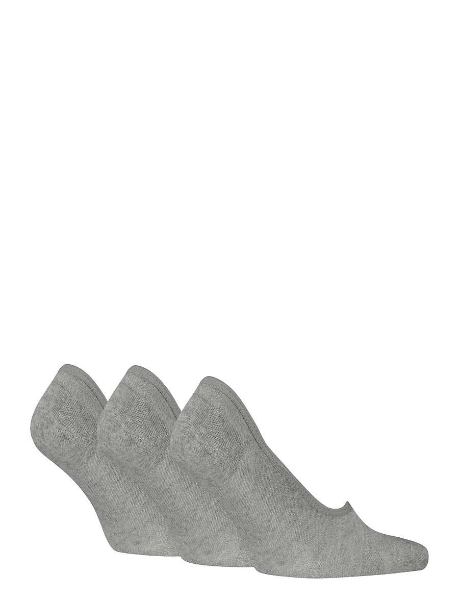 PUMA - PUMA UNISEX FOOTIE 3P - sport socks - middle grey melange - 1