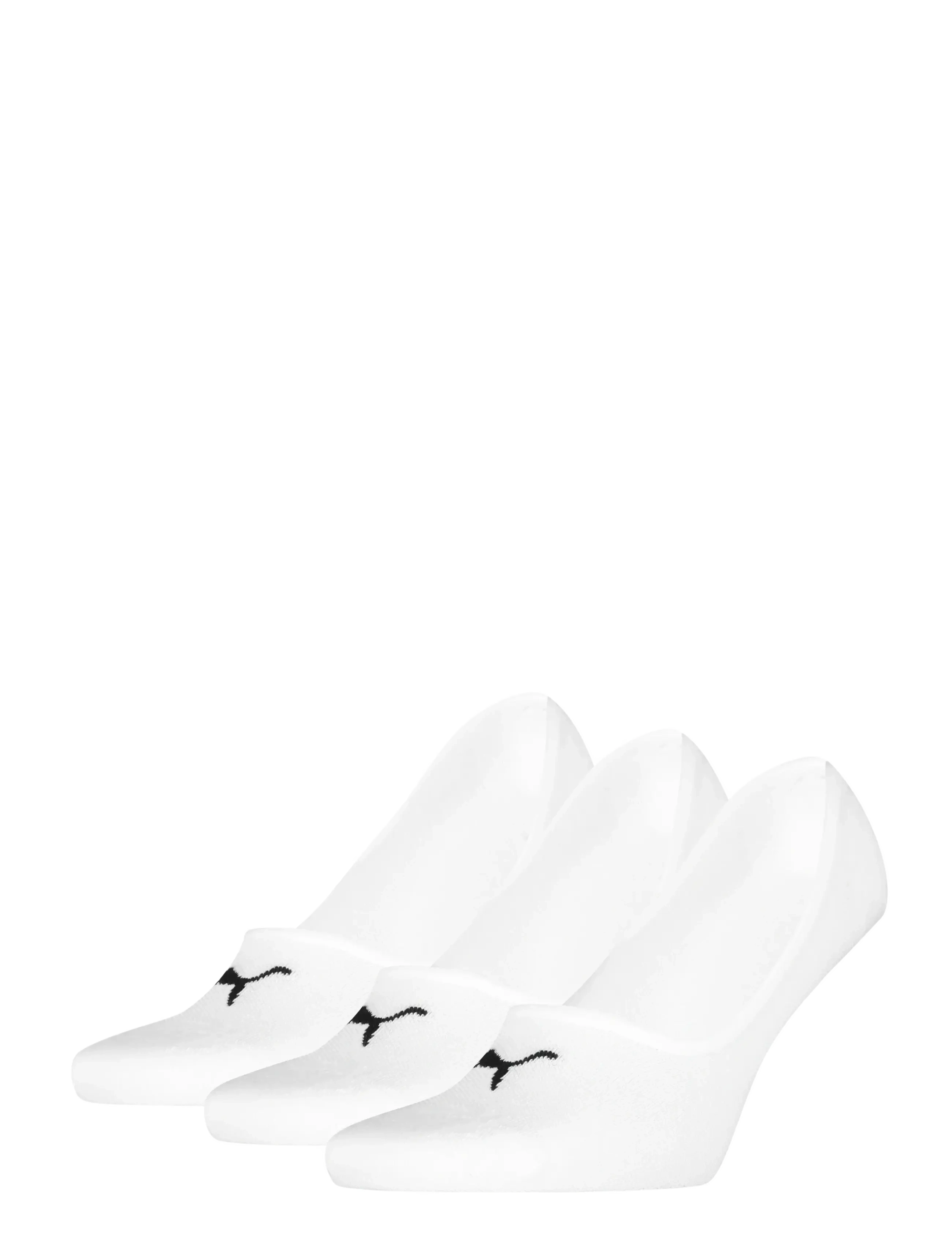 PUMA Puma Unisex Footie 3P, 39-42, White, Sokker > Ankelstrømper, Herre