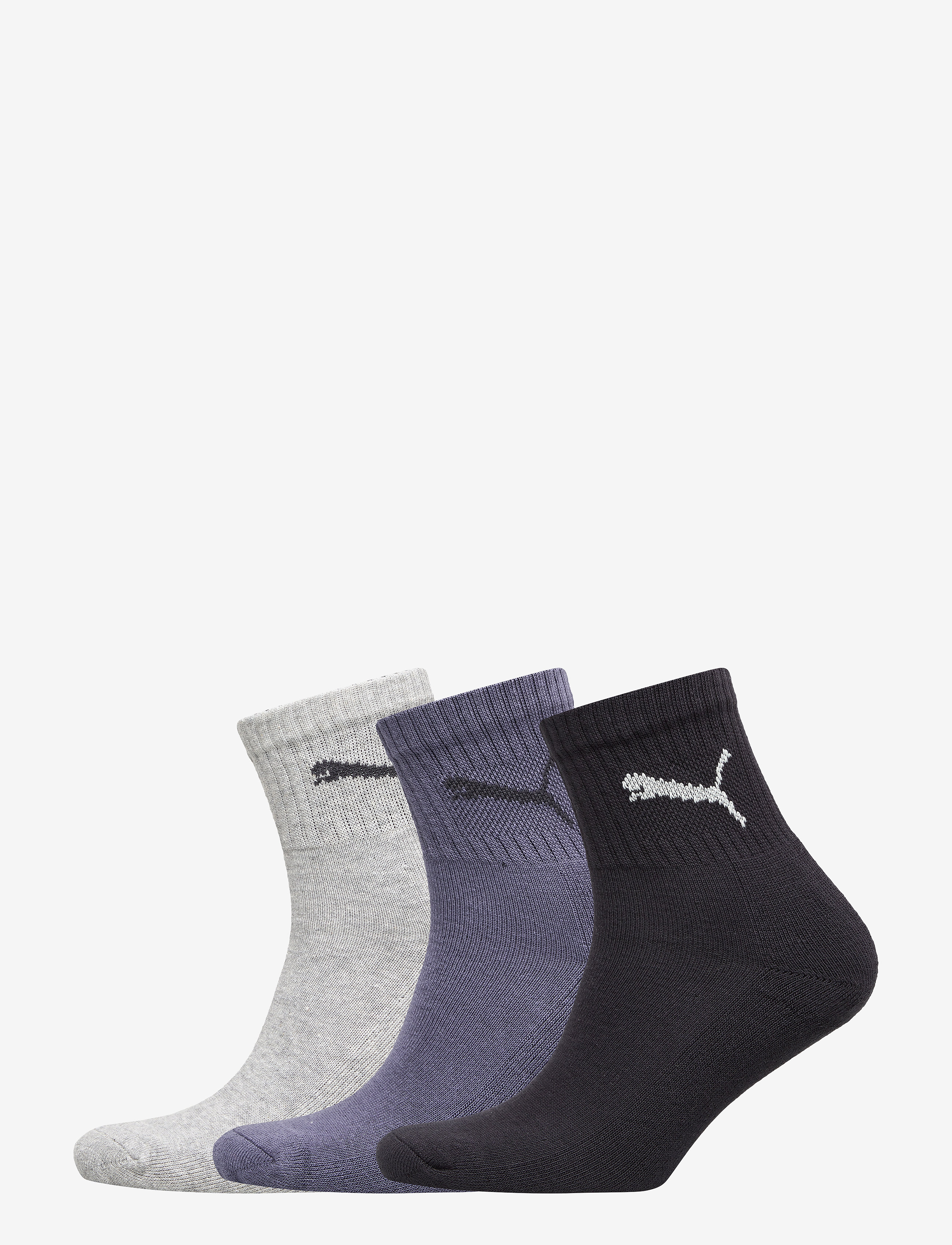 PUMA PUMA SHORT CREW 3P UNISEX - Underkläder - NAVY/GREY/NIGHTSHADOW BLUE / blue