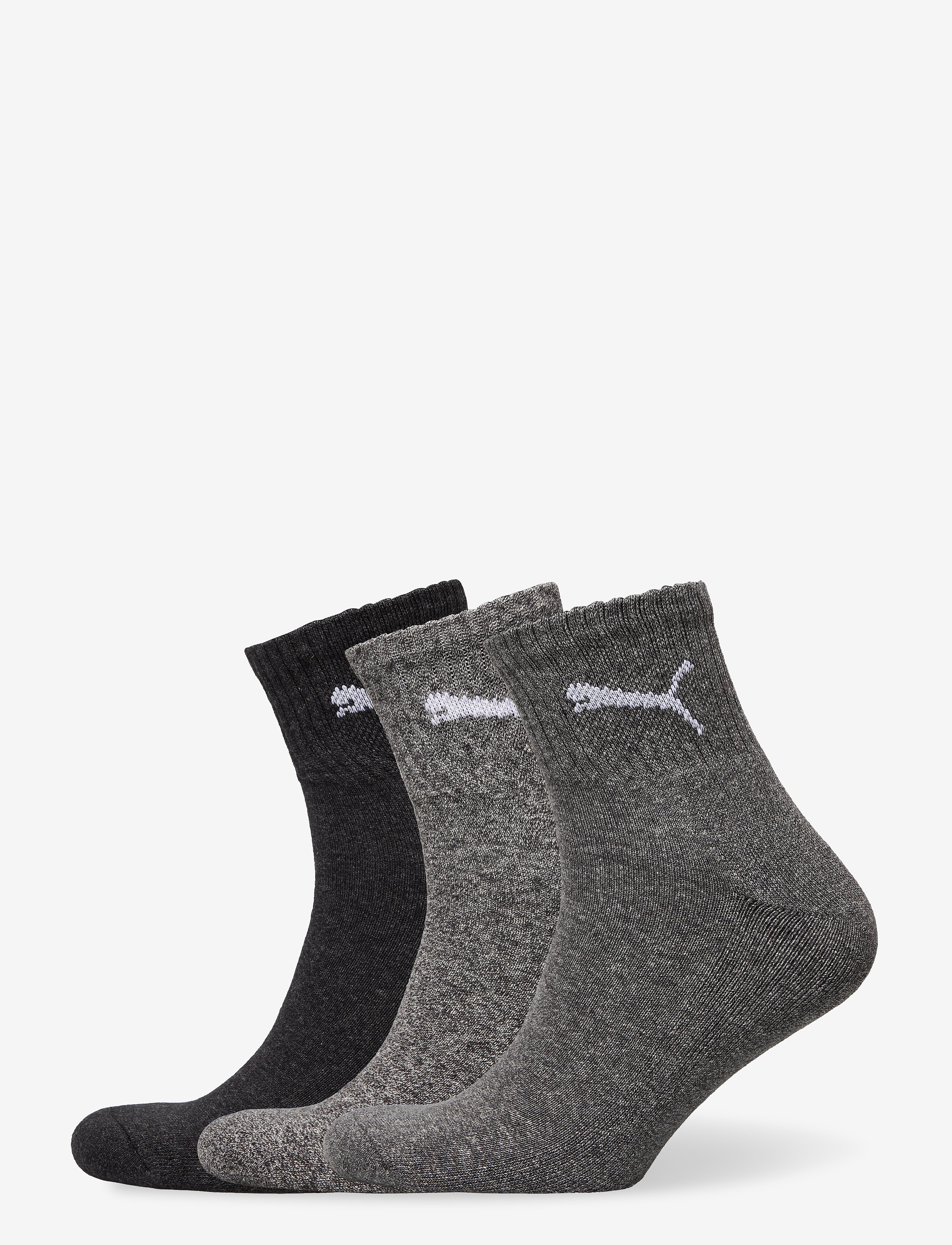 PUMA Puma Unisex Short Crew 3P, 39-42, Grey, Sokker > Almindelige Sokker, Herre