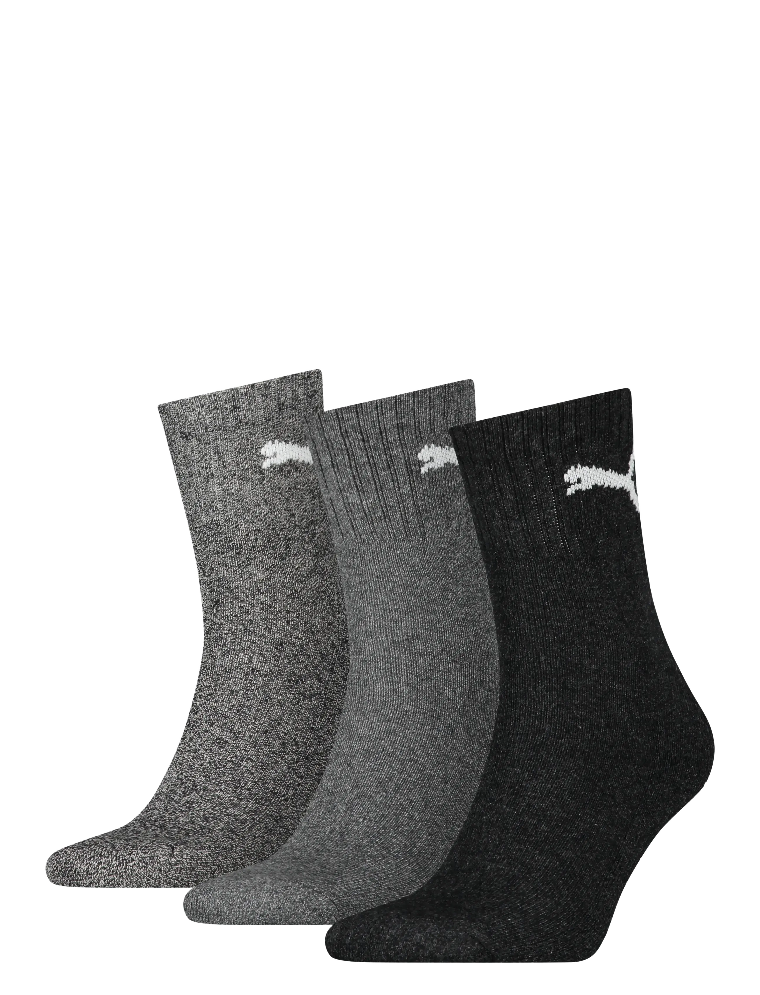 PUMA - PUMA UNISEX SHORT CREW 3P - chaussettes de sport - anthracite / grey - 1