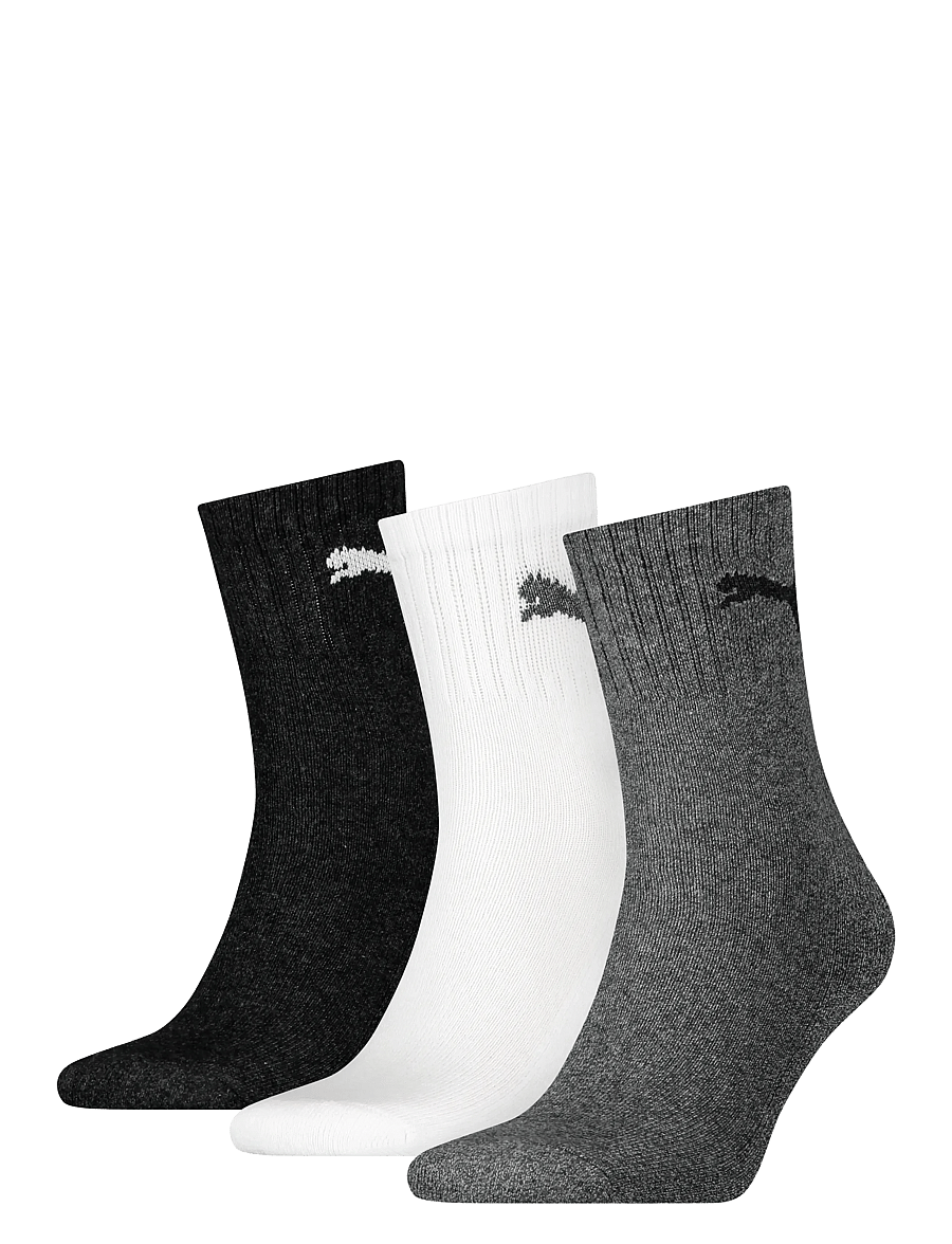 PUMA - PUMA UNISEX SHORT CREW 3P - sportstrømper - grey/white/black - 0