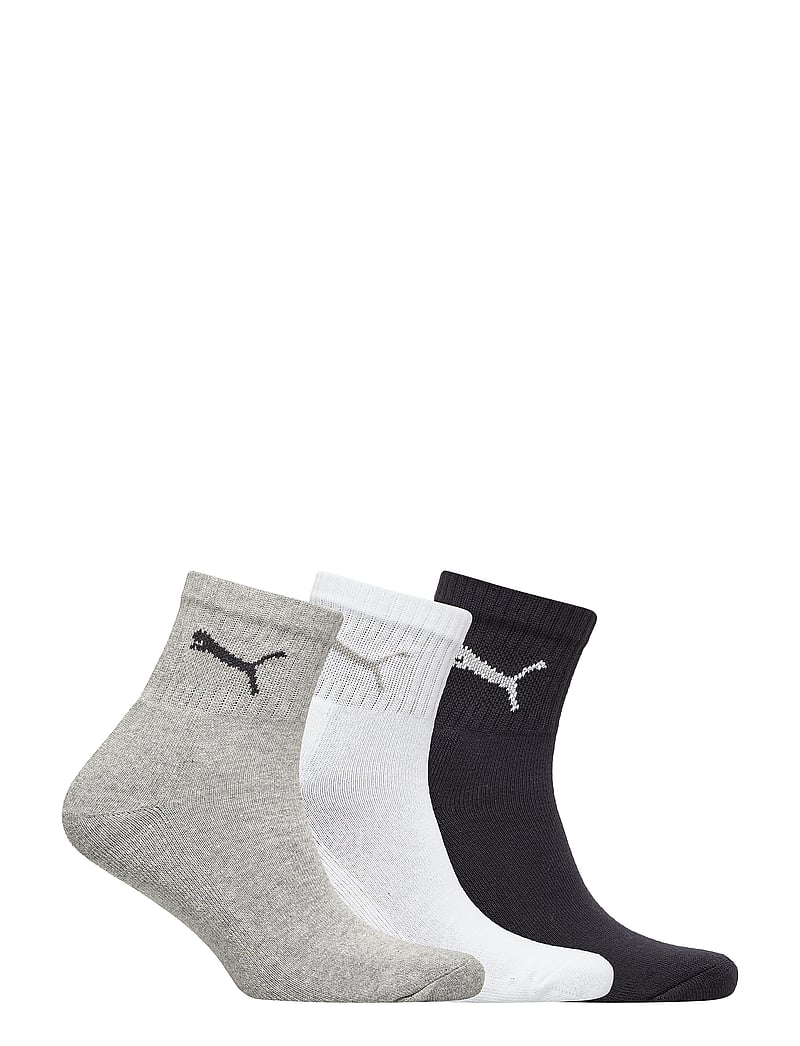 PUMA - PUMA UNISEX SHORT CREW 3P - sporta zeķes - grey/white/black - 1