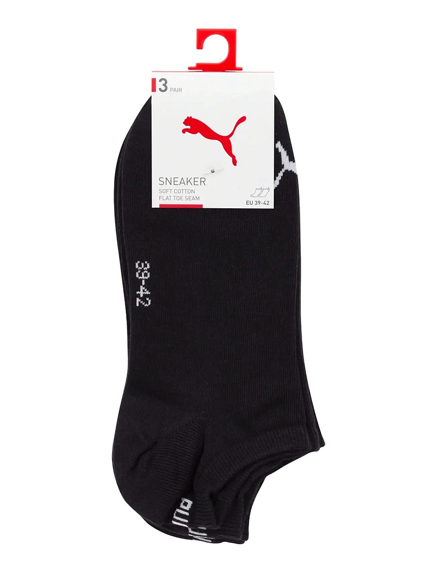 PUMA - PUMA UNISEX SNEAKER PLAIN 3P - chaussettes de sport - black - 1