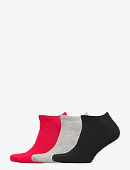PUMA - PUMA UNISEX SNEAKER PLAIN 3P - chaussette de cheville - black/red - 0