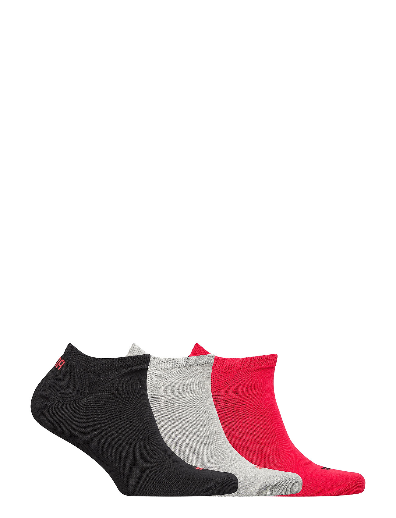 PUMA - PUMA UNISEX SNEAKER PLAIN 3P - chaussette de cheville - black/red - 1
