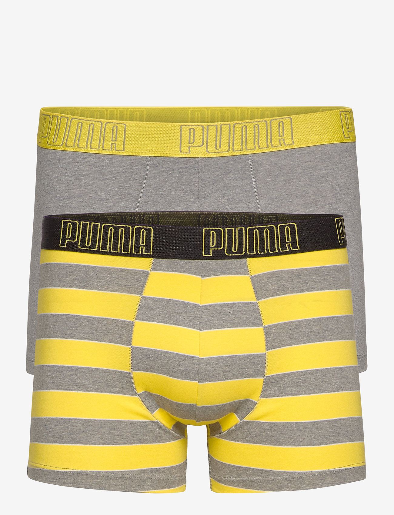 PUMA - PUMA YD BOLD STRIPE BOXER 2P - yellow / grey melange - 0