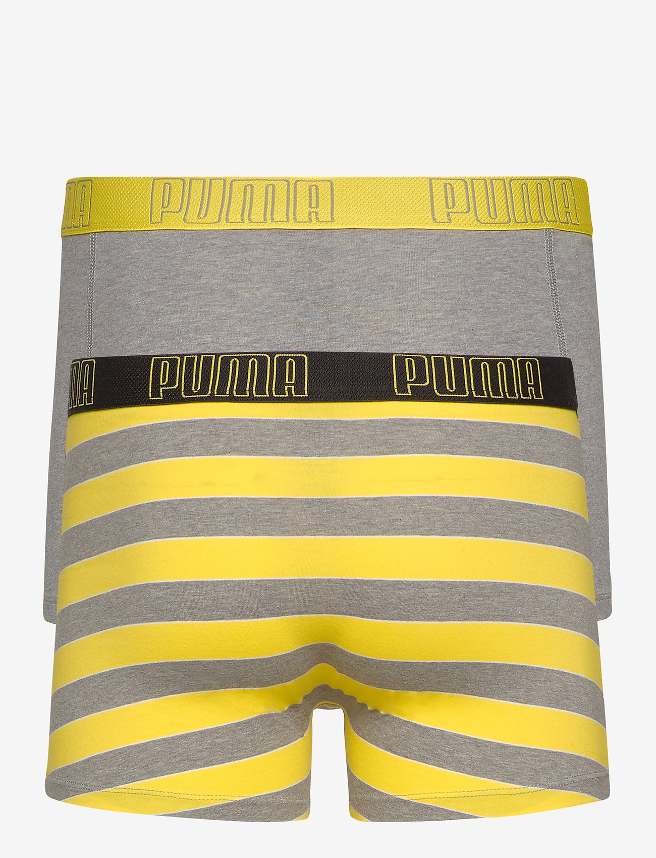 PUMA - PUMA YD BOLD STRIPE BOXER 2P - yellow / grey melange - 1