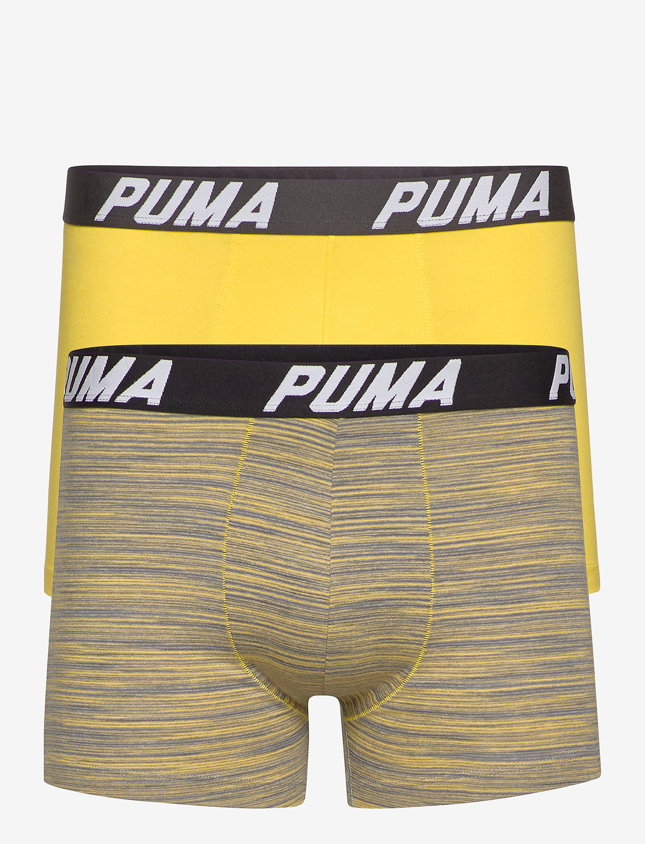 PUMA - PUMA SPACEDYE STRIPE BOXER 2P - yellow / grey melange - 0