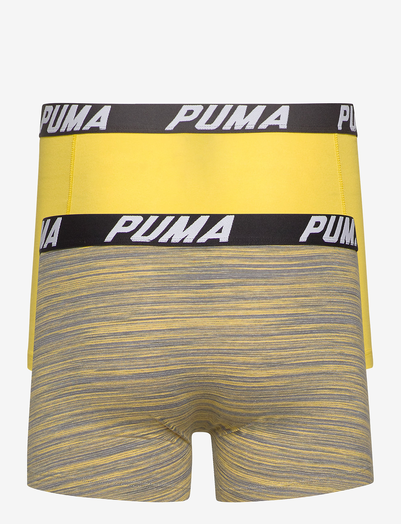 PUMA - PUMA SPACEDYE STRIPE BOXER 2P - yellow / grey melange - 1