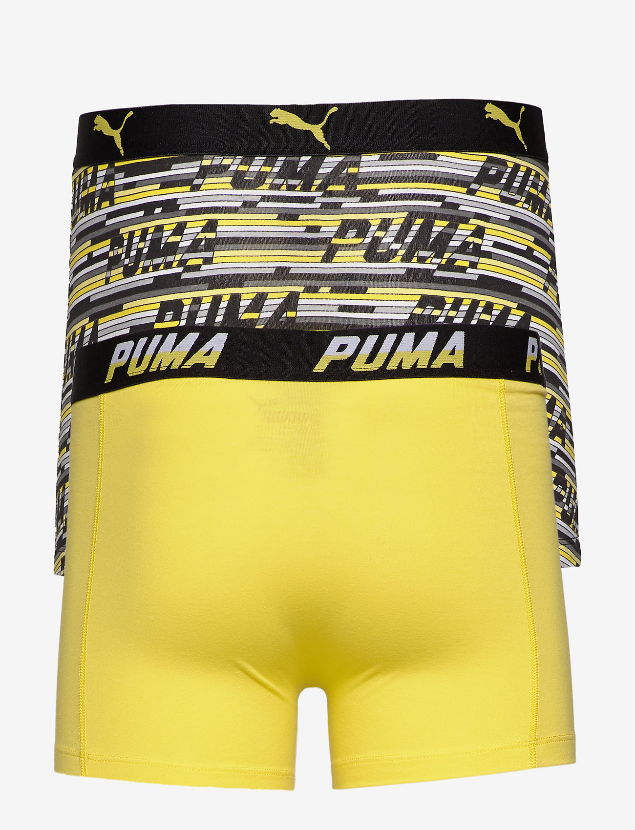 PUMA - PUMA LOGO AOP BOXER 2P - yellow / grey melange - 1
