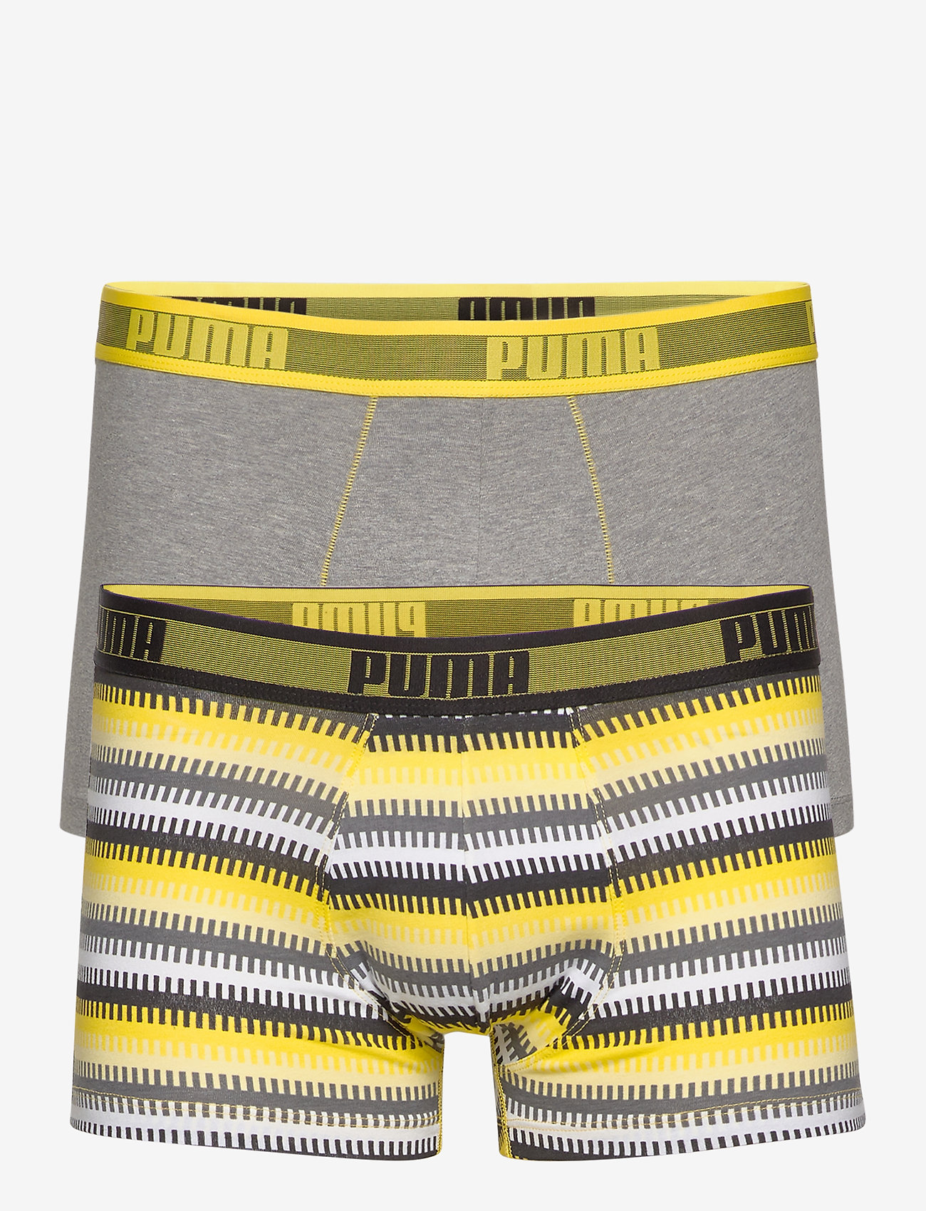PUMA - PUMA WORLDHOOD STRIPE TRUNK 2P - yellow / grey melange - 0