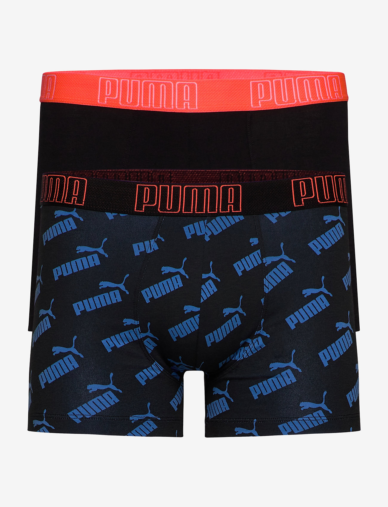 PUMA - PUMA BIG LOGO AOP BOXER 2P - blue / orange - 0