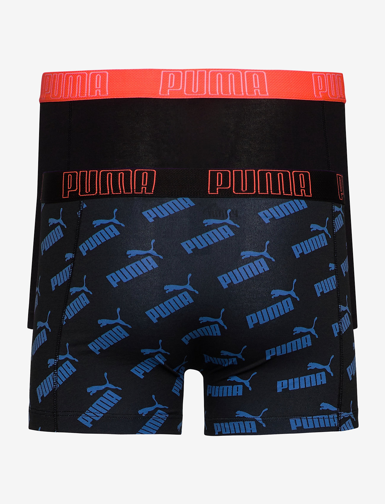 PUMA - PUMA BIG LOGO AOP BOXER 2P - blue / orange - 1