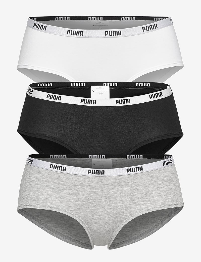 PUMA - PUMA HIPSTER 3P PACK - undertøj - white / grey / black - 1