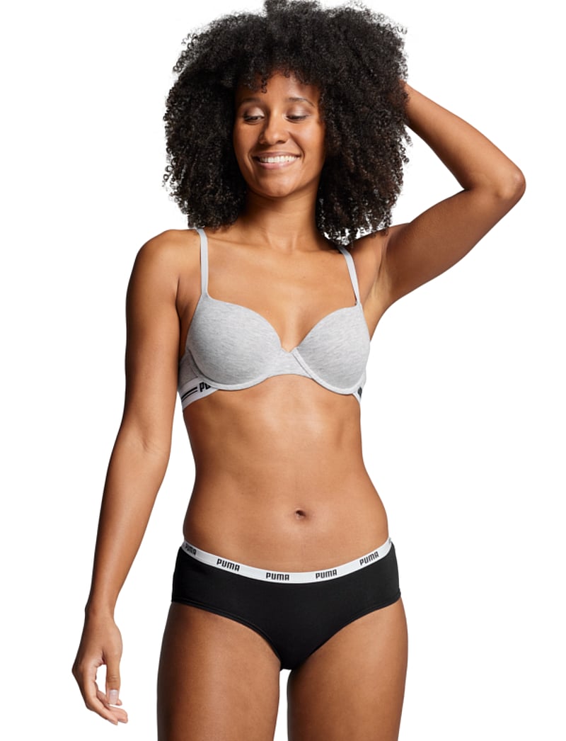 PUMA - PUMA HIPSTER 3P PACK - undertøj - white / grey / black - 3