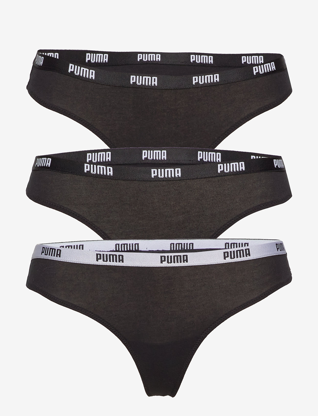 PUMA - PUMA STRING 3P PACK - ondergoed - black - 0