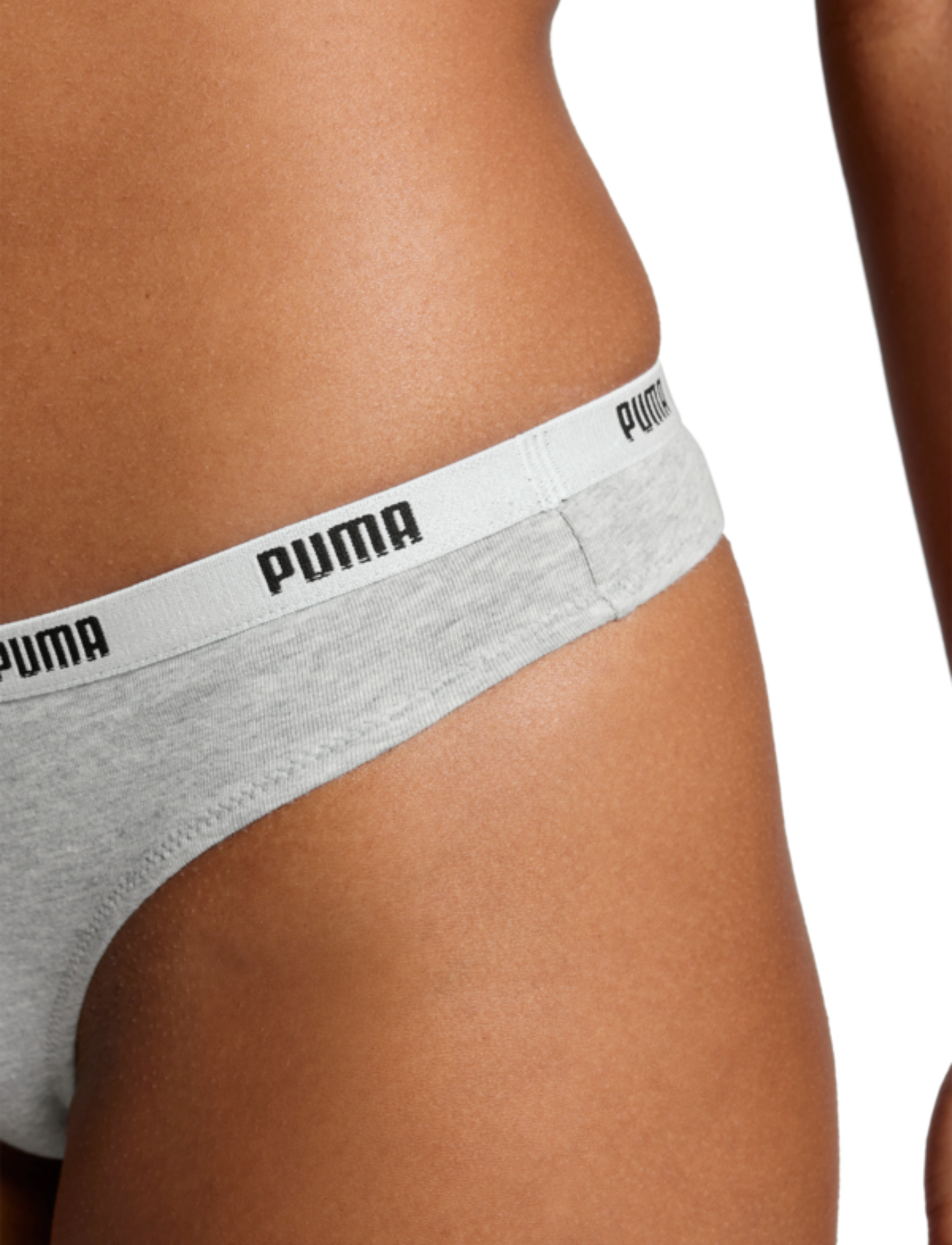 PUMA - PUMA STRING 3P PACK - laveste priser - white / grey / black - 5