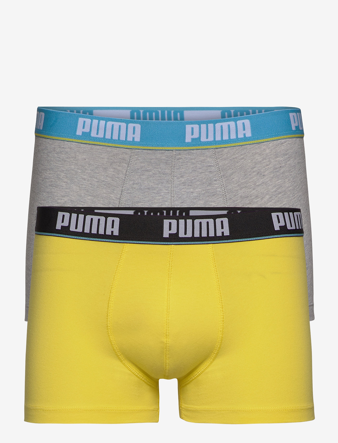 PUMA BASIC TRUNK 2P - YELLOW / GREY MELANGE