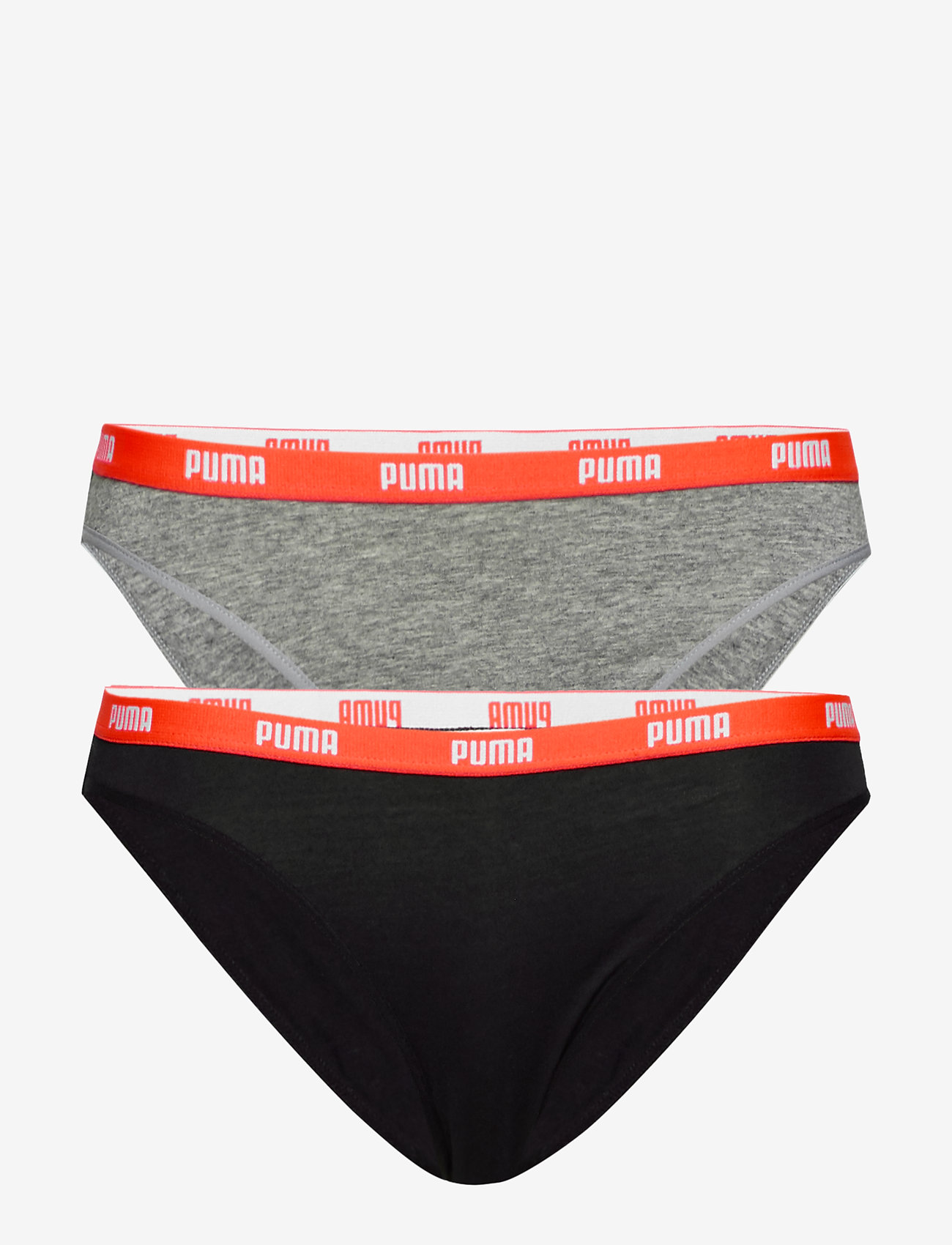 PUMA - PUMA ICONIC BIKINI 2P - grey melange / neon red - 0