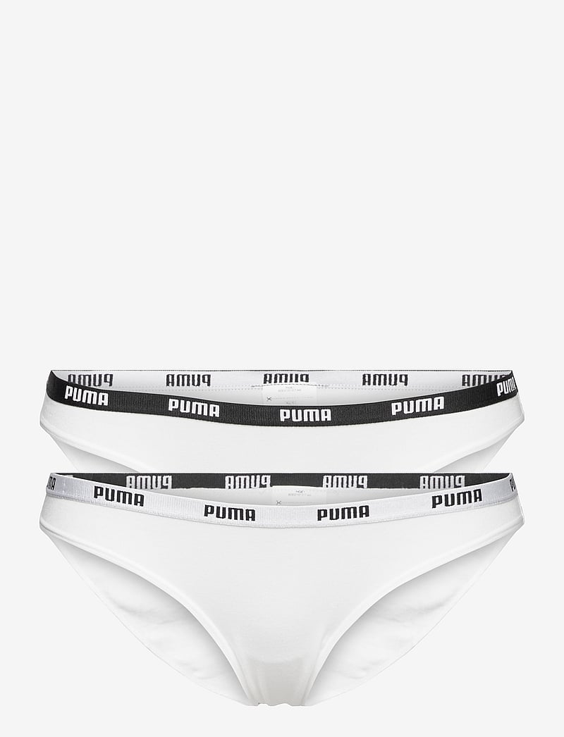 PUMA - PUMA WOMEN BIKINI 2P HANG - undertøj - white / white - 1