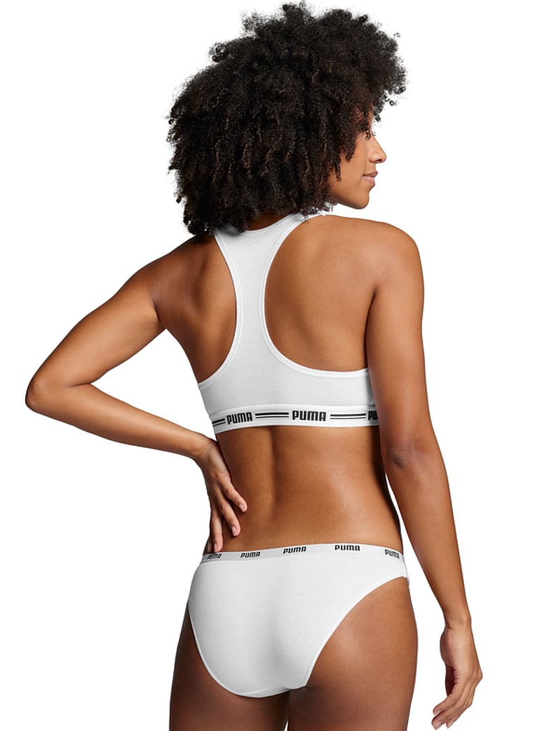 PUMA - PUMA WOMEN BIKINI 2P HANG - undertøj - white / white - 4