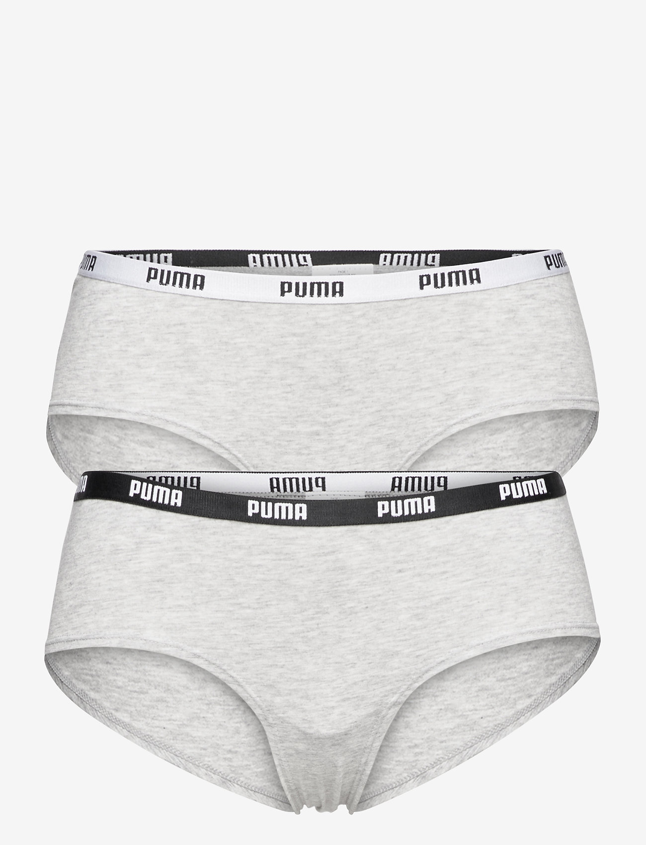 PUMA - PUMA WOMEN HIPSTER 2P HANG - undertøj - grey / grey - 1