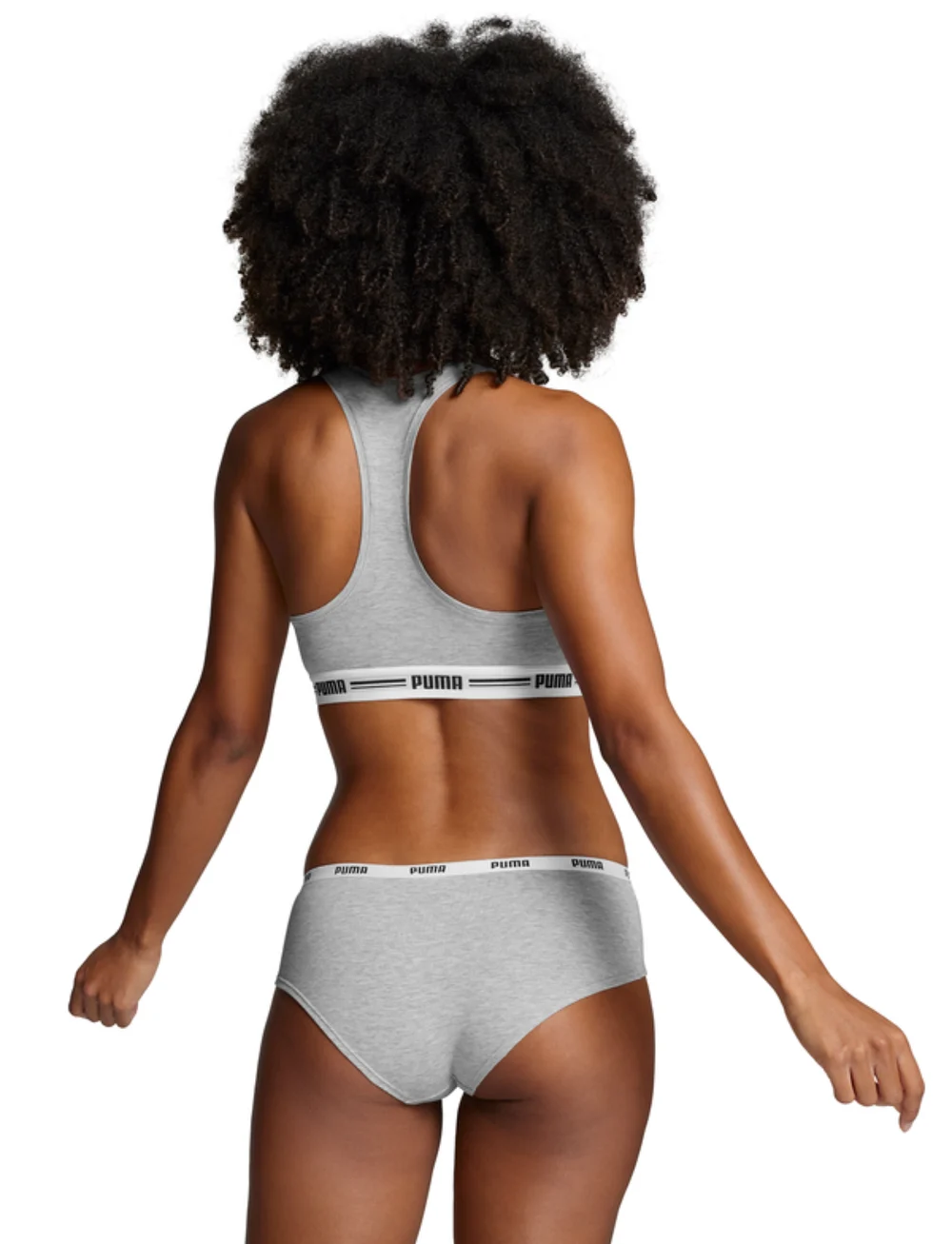 PUMA - PUMA WOMEN HIPSTER 2P HANG - underkläder - grey / grey - 3