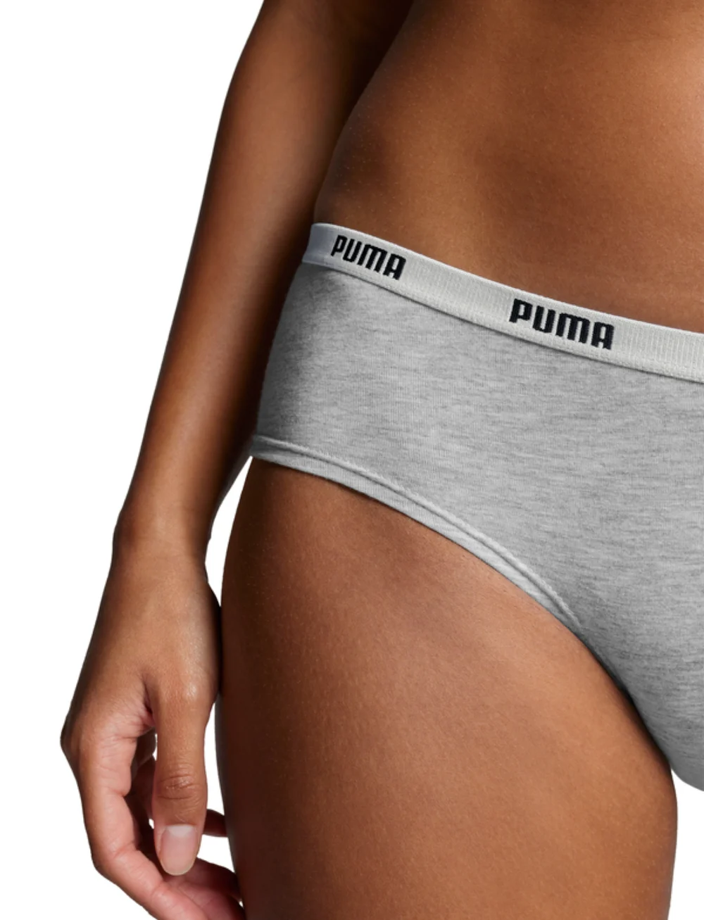 PUMA - PUMA WOMEN HIPSTER 2P HANG - underkläder - grey / grey - 4