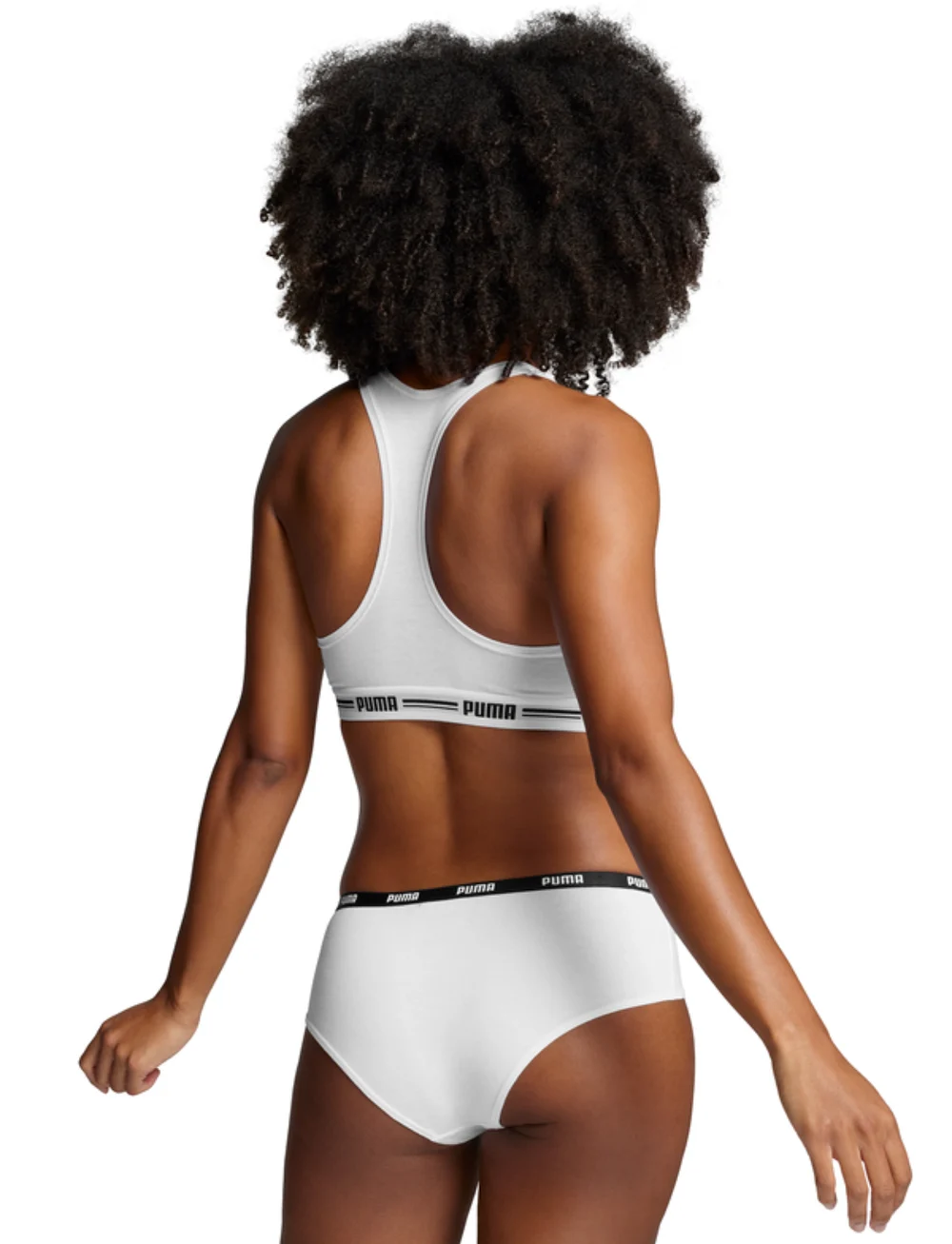 PUMA - PUMA WOMEN HIPSTER 2P HANG - underkläder - white / white - 3