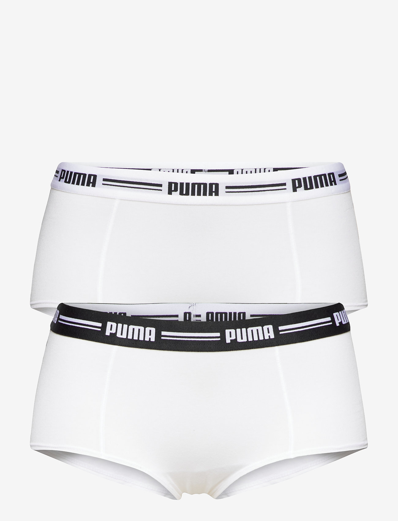 PUMA - PUMA WOMEN MINI SHORT 2P HANG - undertøj og sokker - white / white - 0