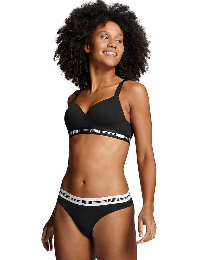PUMA - PUMA WOMEN STRING 2P HANG - unterwäsche - black - 2