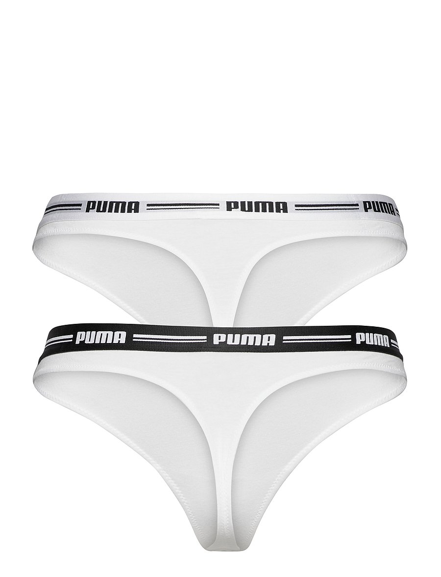 PUMA - PUMA WOMEN STRING 2P HANG - alusvaatteet ja sukat - white / white - 5