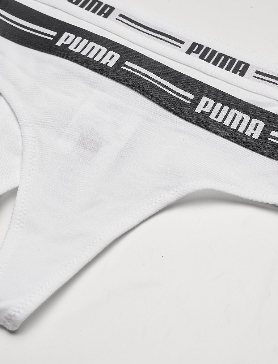 PUMA - PUMA WOMEN STRING 2P HANG - alusvaatteet ja sukat - white / white - 4