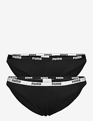 PUMA - PUMA WOMEN BIKINI 2P PACK - sous-vêtements - black - 0