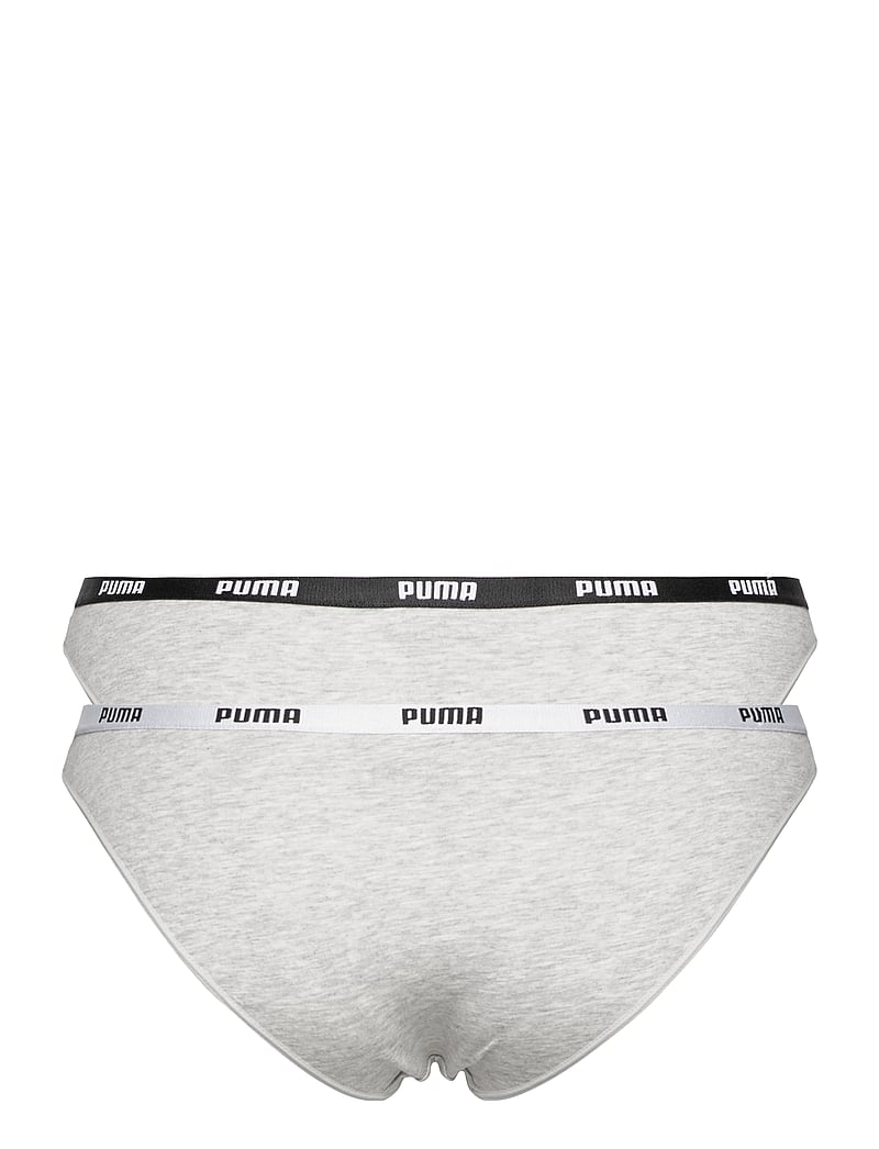 PUMA - PUMA WOMEN BIKINI 2P PACK - unterwäsche - grey / grey - 2