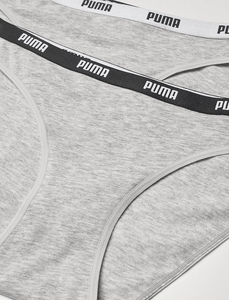 PUMA - PUMA WOMEN BIKINI 2P PACK - unterwäsche - grey / grey - 1