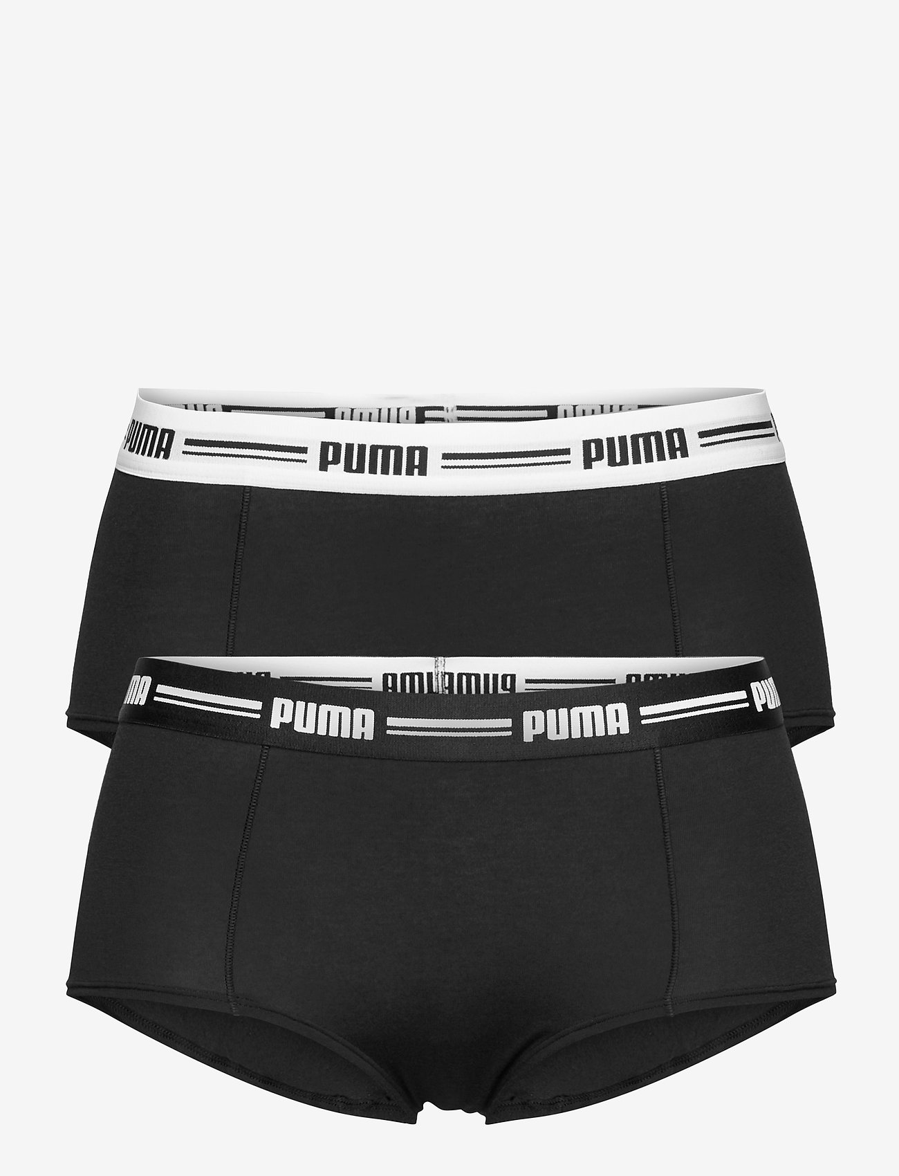 PUMA - PUMA WOMEN MINI SHORT 2P PACK - undertøj - black - 0
