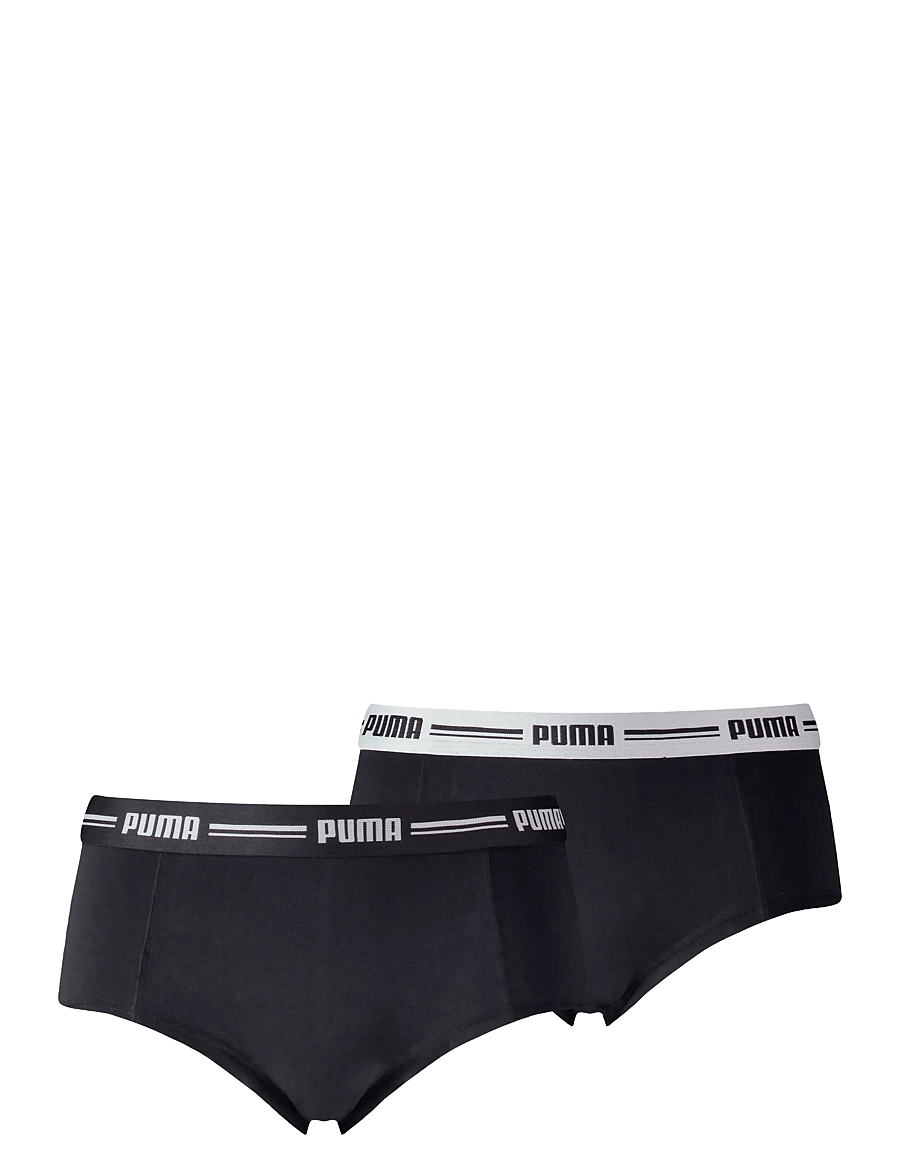 PUMA - PUMA WOMEN MINI SHORT 2P PACK - unterwäsche & socken - black - 1
