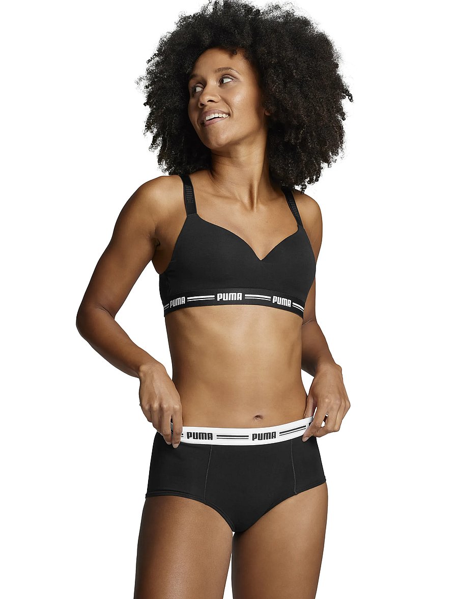 PUMA - PUMA WOMEN MINI SHORT 2P PACK - unterwäsche & socken - black - 3