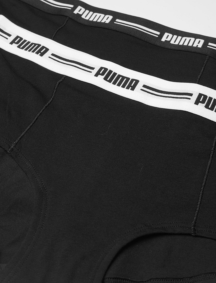 PUMA - PUMA WOMEN MINI SHORT 2P PACK - unterwäsche & socken - black - 1