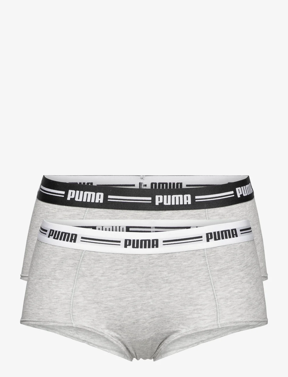 PUMA - PUMA WOMEN MINI SHORT 2P PACK - undertøj - grey / grey - 0