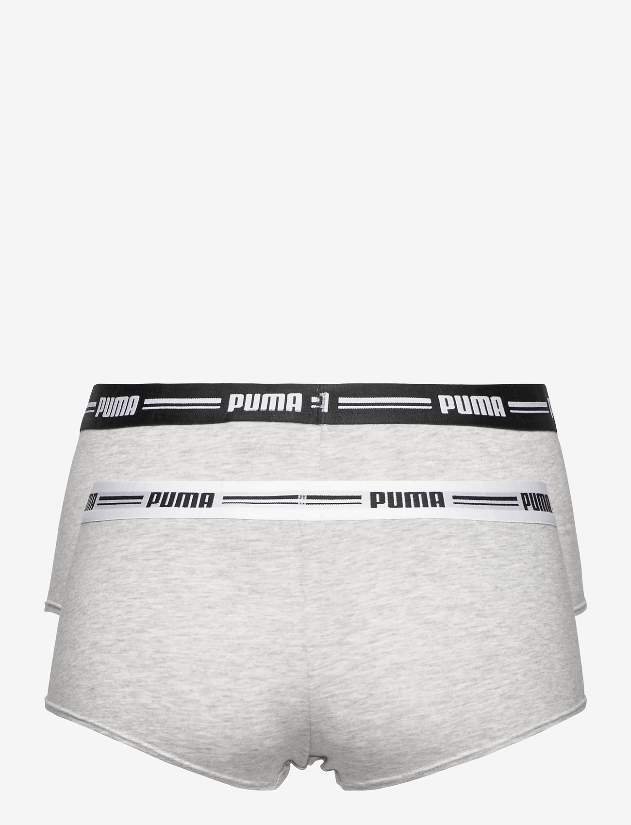 PUMA - PUMA WOMEN MINI SHORT 2P PACK - unterwäsche - grey / grey - 1