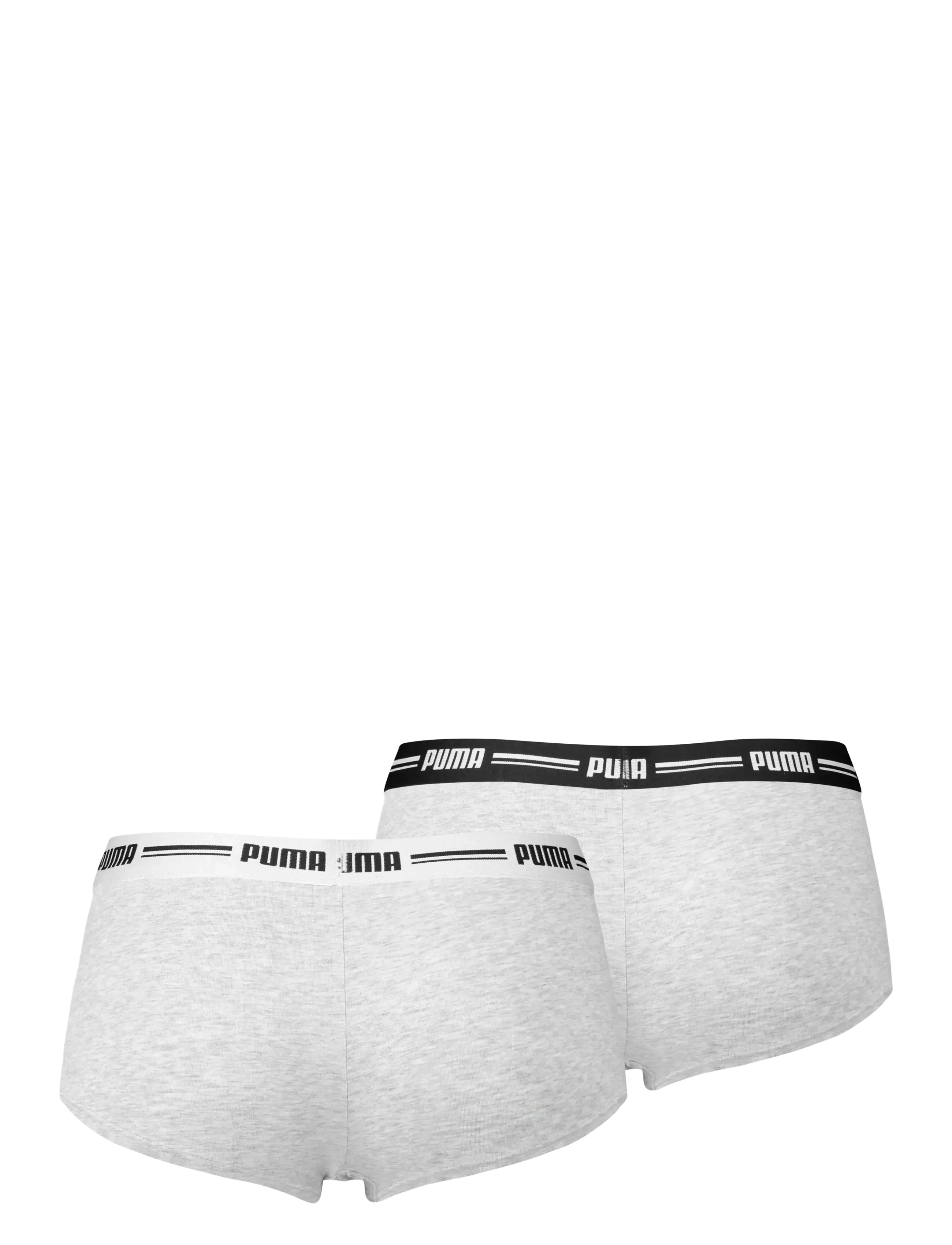 PUMA - PUMA WOMEN MINI SHORT 2P PACK - unterwäsche & socken - grey / grey - 2